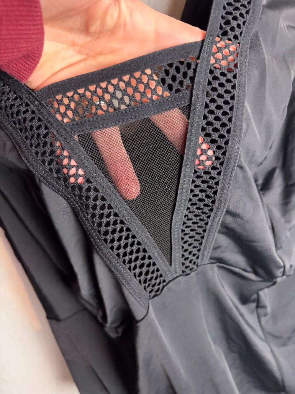 Torrid Size 1 Black Bodysuit Mesh Details Sleeveless Sexy Whimsigoth Layering 1x - Picture 2 of 5